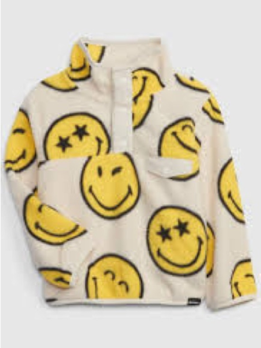 Gap × Smiley World™ Mockneck Polar Fleece Sweatshirt